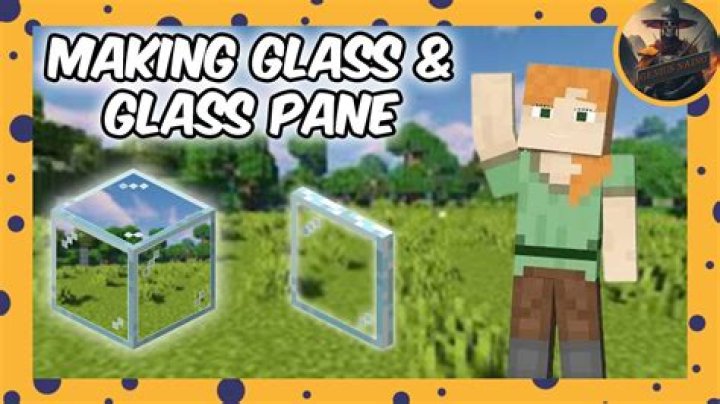 How do u make glass panes in minecraft