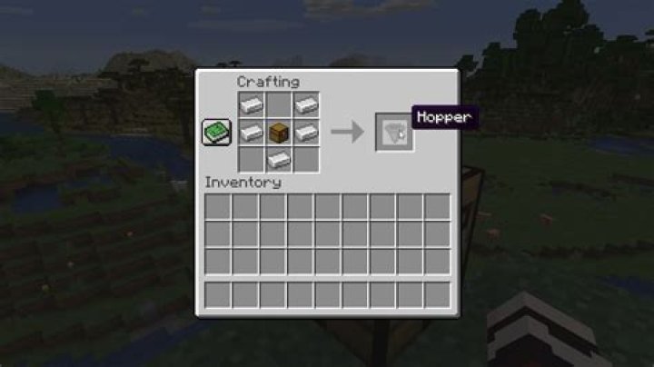 How do you make a hopper in minecraft