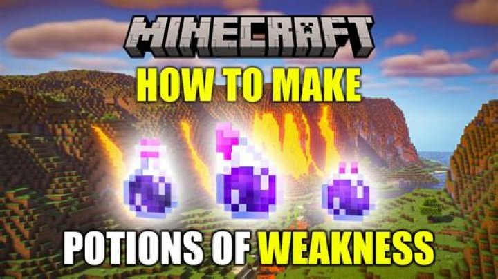 How do you make weakness potions in minecraft