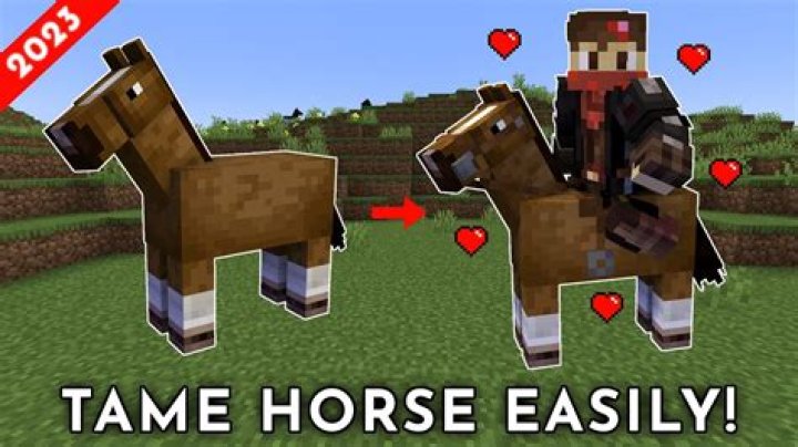 How do you tame a horse in minecraft