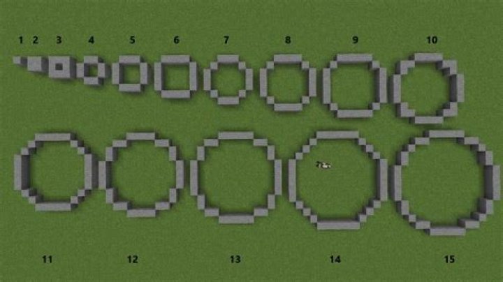 How to build big circles in minecraft