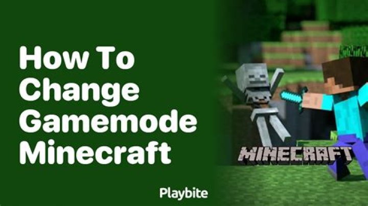 How to change your gamemode in minecraft pe
