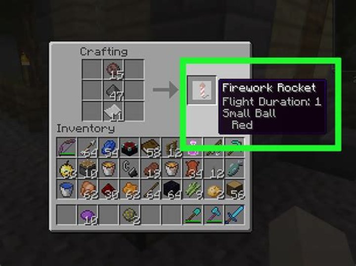 How to craft a firework in minecraft