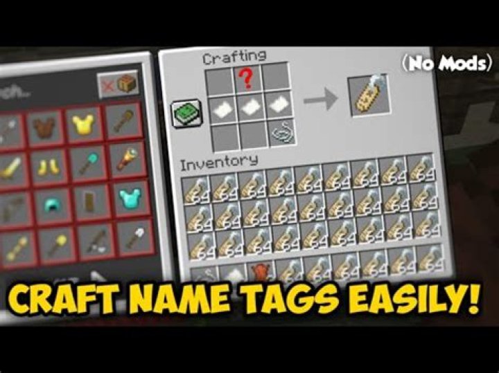 How to craft a name tag in minecraft