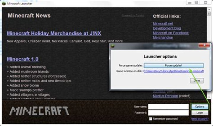 How to force update minecraft new launcher