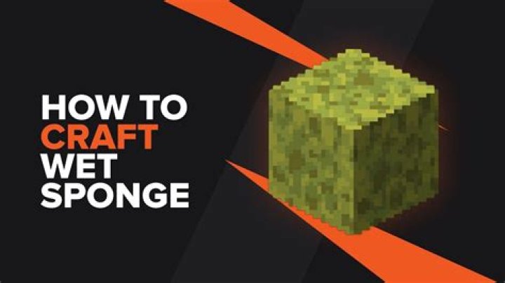 How to get a wet sponge in minecraft