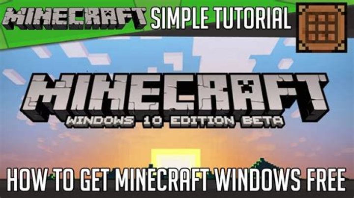 How to get minecraft windows 10 for free