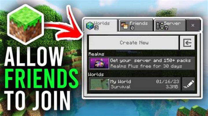 How to join each other on minecraft