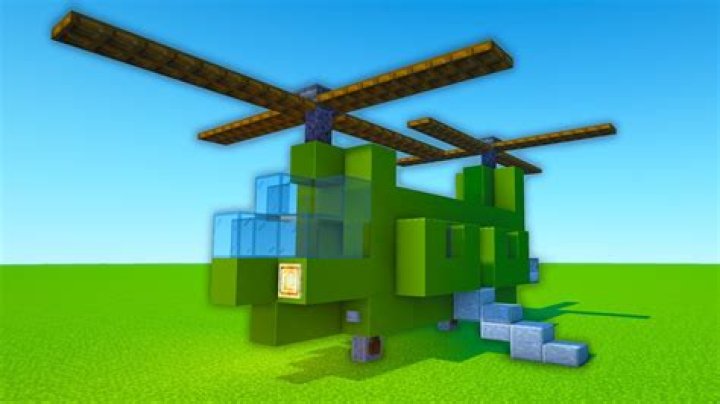 How to make a helicopter in minecraft pe