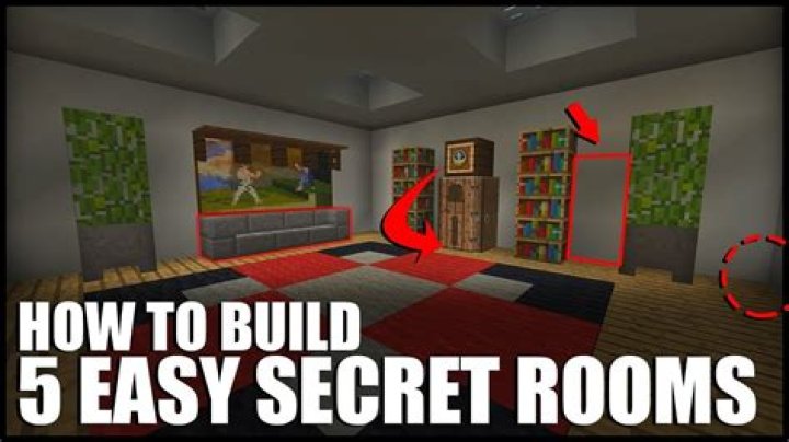 How to make a secret room on minecraft