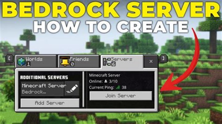 How to make a server in minecraft bedrock