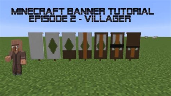 How to make a villager banner in minecraft