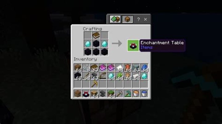 How to make an enchantment table in minecraft