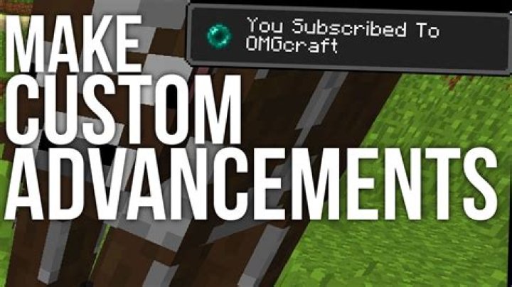 How to make custom advancements in minecraft