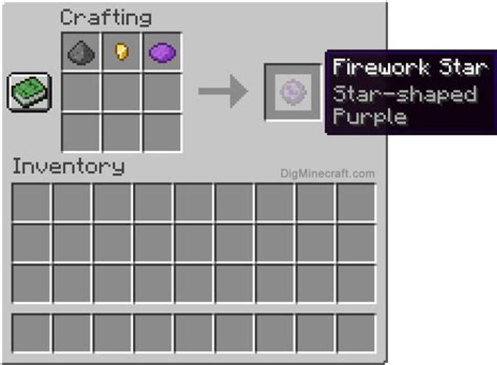 How to make firework star in minecraft