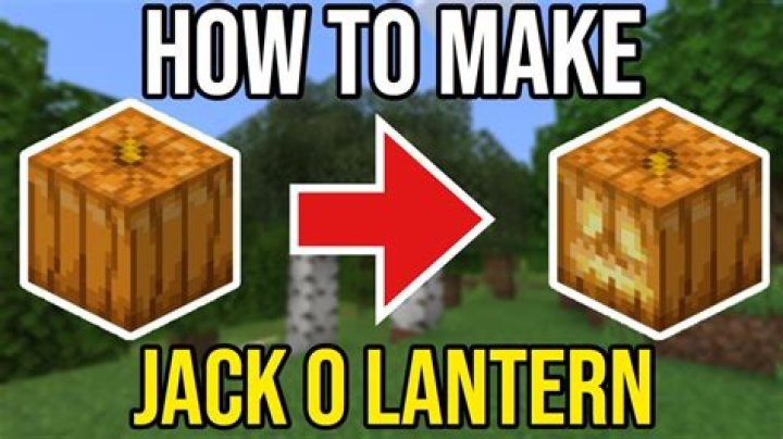How to make jack o lanterns in minecraft