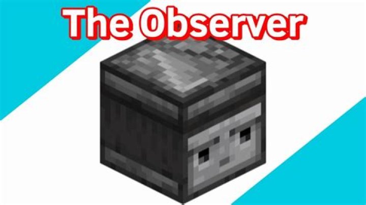 How to use the observer in minecraft
