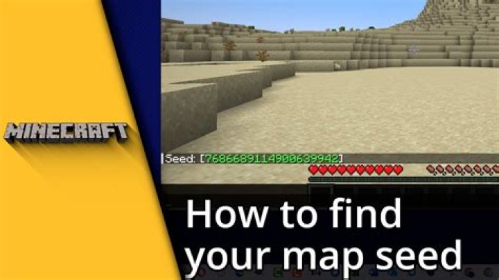 Minecraft how do i find my seed