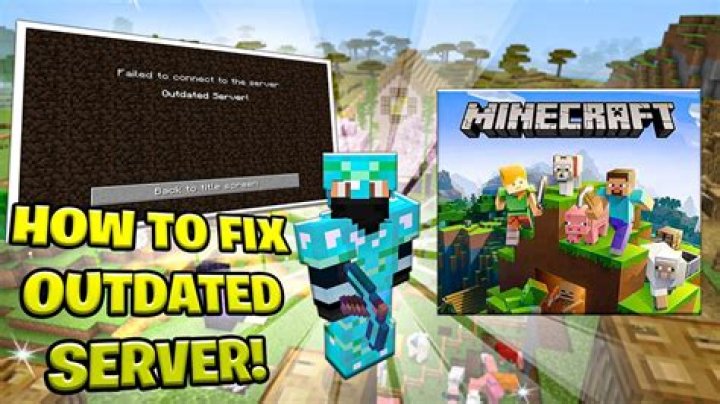What does outdated server mean on minecraft pe